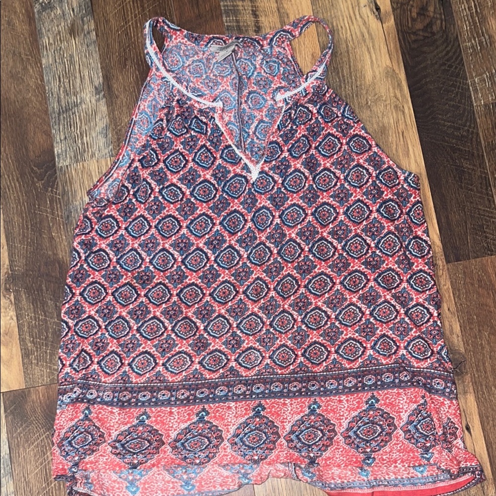 Lucky Brand Patterned Tank Top